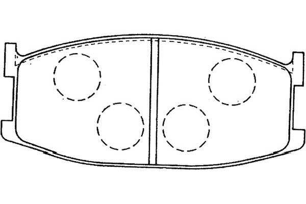 KAVO PARTS Комплект тормозных колодок, дисковый тормоз BP-4561